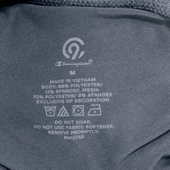 CHAMPION Womens Activewear Pants Blue Print Leggings Stretch Mesh Inserts Size M - Picture 6 of 7